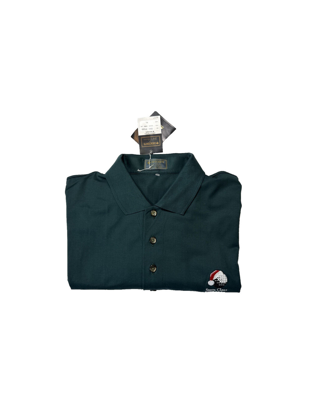 Descente Golf Collection Mens Short Sleeve Cotton Polo Dark Green Size XL NWT